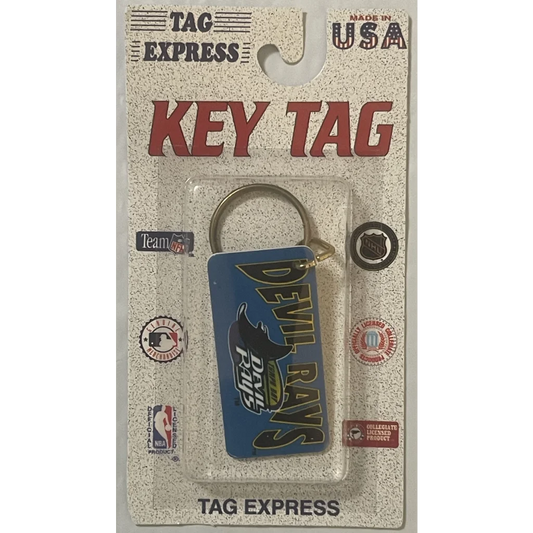 Vintage 1990s ⚾ Tampa Bay Devil Rays Keychain Key Chain MLB Memorabilia! Collectibles Antique Collectible Items