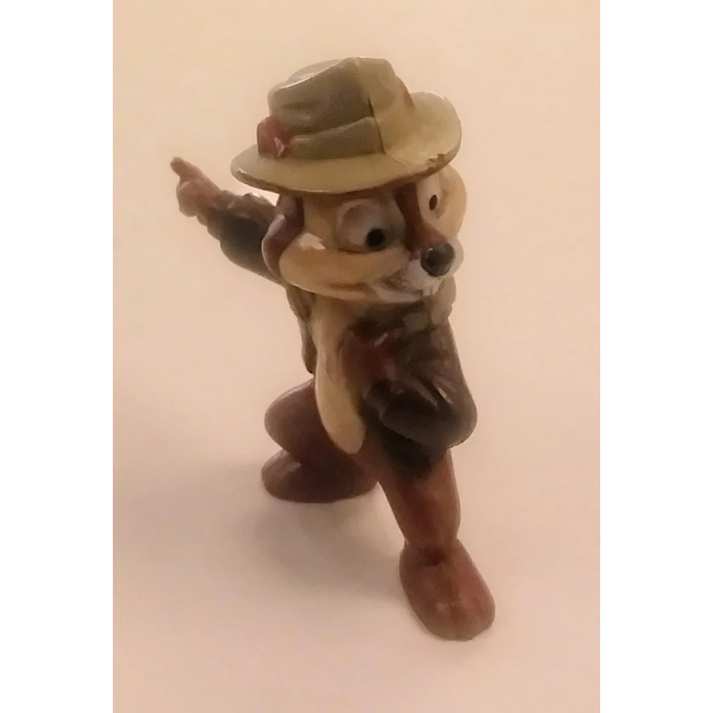 Vintage 1991 Disney PVC figure of Chip in safari attire