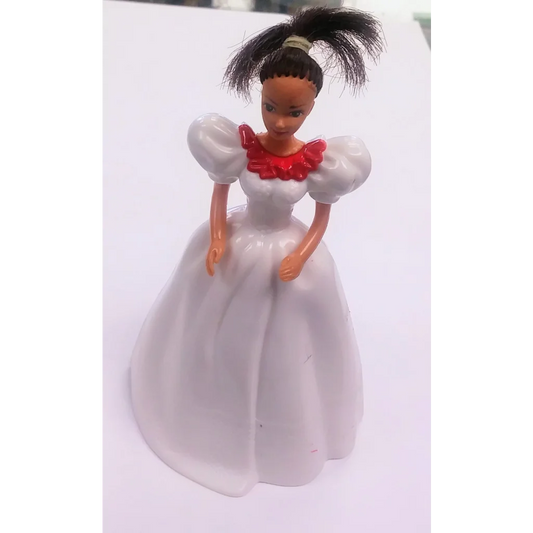 Vintage 1991 McDonald’s Happy Meal Toy: White Porcelain Barbie Bride Doll