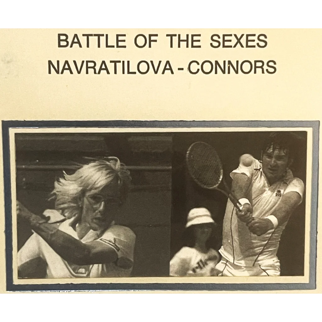 Vintage 1992 Battle of the Sexes Embossed Stamped Envelope Navratilova - Connors Collectibles Antique Collectible Items
