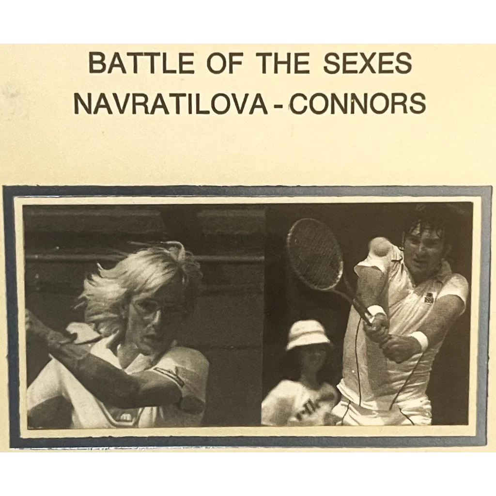 Vintage 1992 Battle of the Sexes Embossed Stamped Envelope Navratilova - Connors Collectibles Rare - Iconic Tennis