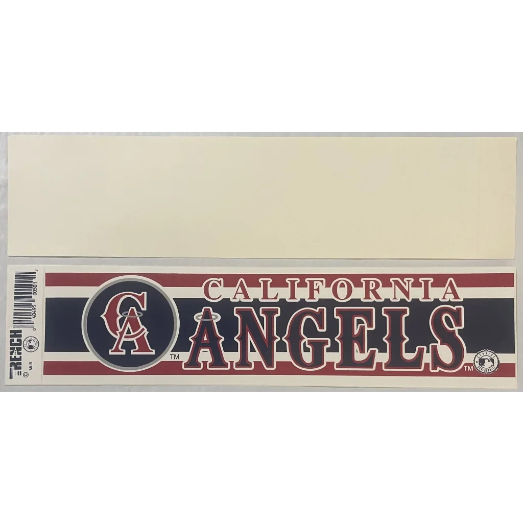 Rare California Angels bumper sticker, a cool antique gift from the 90s MLB era