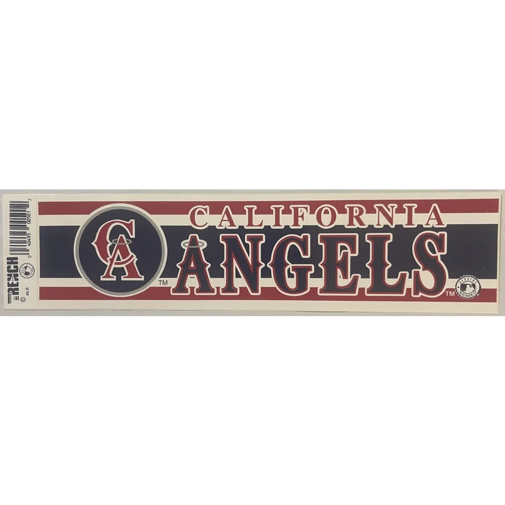 Vintage California Angels bumper sticker, a cool antique gift for baseball fans