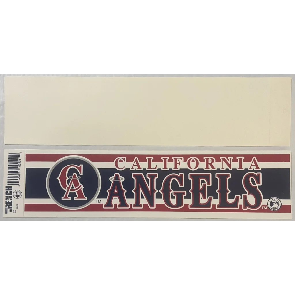 Vintage 1993 - 1996 MLB ⚾ Officially Licensed California Angels Bumper Sticker Collectibles 1993-1996 Sticker: