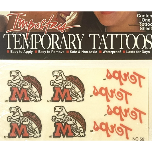 Vintage 1994 🏈 CFL Maryland Terps Temporary Tattoos College Big Ten Memorabilia! Collectibles Get