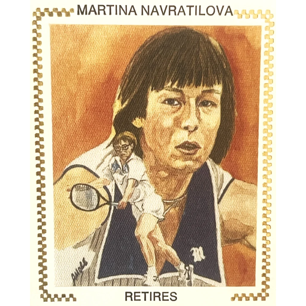 Vintage 1994 Martina Navratilova Retires Tennis 🎾 Embossed Stamped Envelope Collectibles Antique Collectible Items |