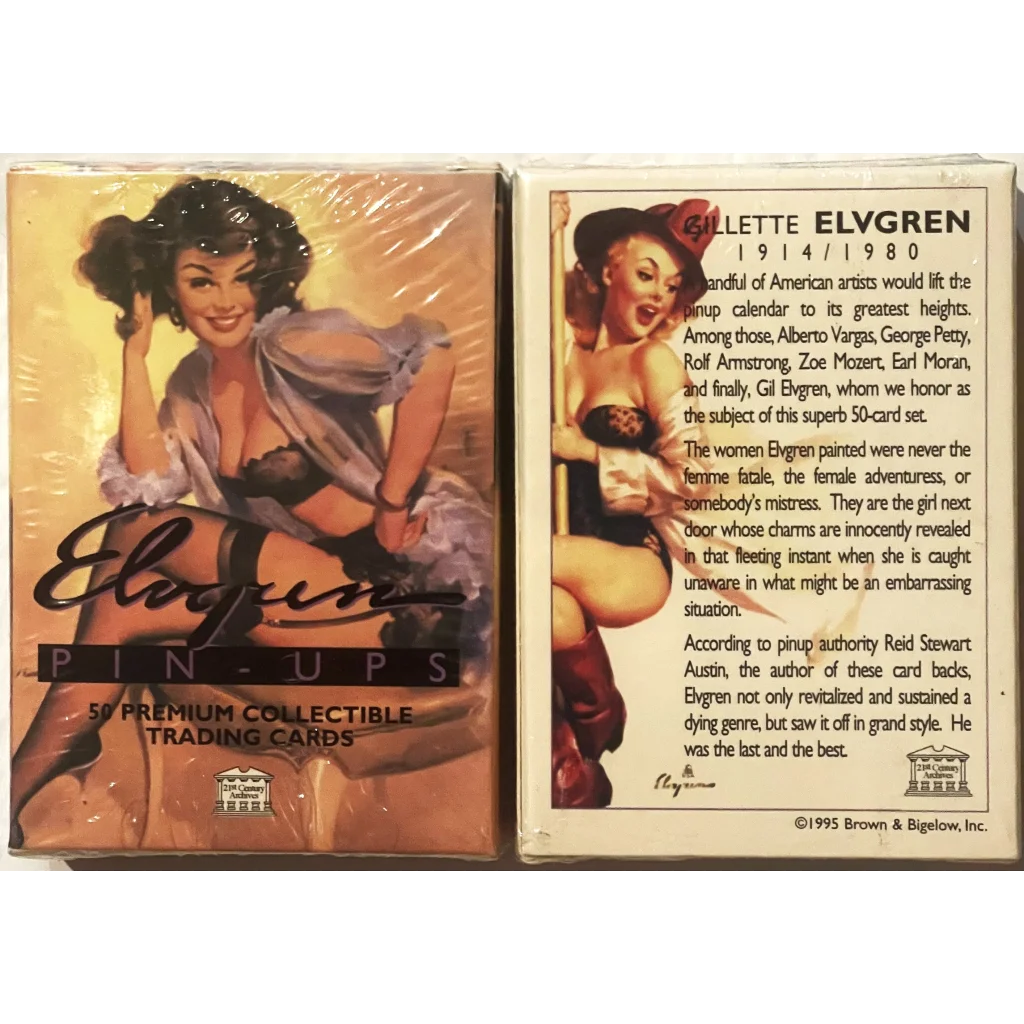 Vintage 1995 Gil Elvgren Pin-Ups Collectible Trading Card Complete Set Sealed! Collectibles - Sealed & Exciting!