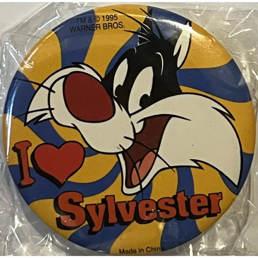Vintage 1995 Looney Tunes Pin I love Sylvester Unopened in Package! Collectibles and Antique Gifts Home page Rare