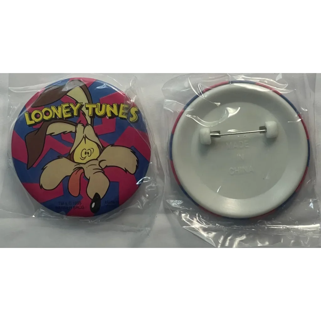 Vintage 1995 Looney Tunes Pin Wile E. Coyote Unopened in Package! Collectibles Rare - Unopened!