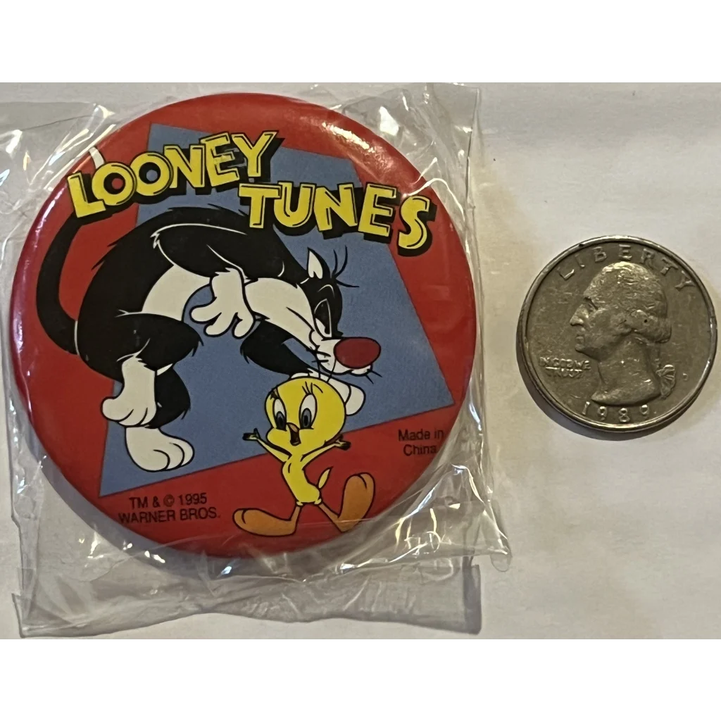 Vintage 1995 Looney Tunes Pin Sylvester and Tweety Unopened in Package! Collectibles Antique Gifts Home page Pin: