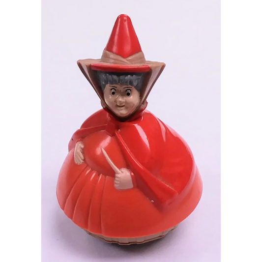 Vintage 1996 McDonald’s Happy Meal toy red wizard figurine with hat and wand