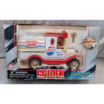 Vintage 1996 Pepsi Cola Die Cast Coin Bank Truck Model