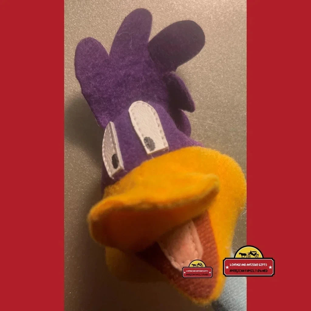 Vintage 1997 Looney Tunes Roadrunner Stuffy Stuffed Plush Toy Warner Bros. Advertisements Antique Collectible Items
