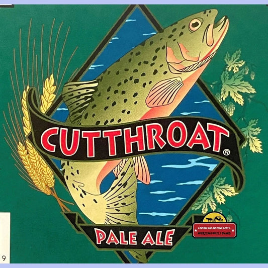 Vintage 2000 Cutthroat Pale Ale Label Odell Brewing Co. Ft. Collins CO Advertisements Rare Label: