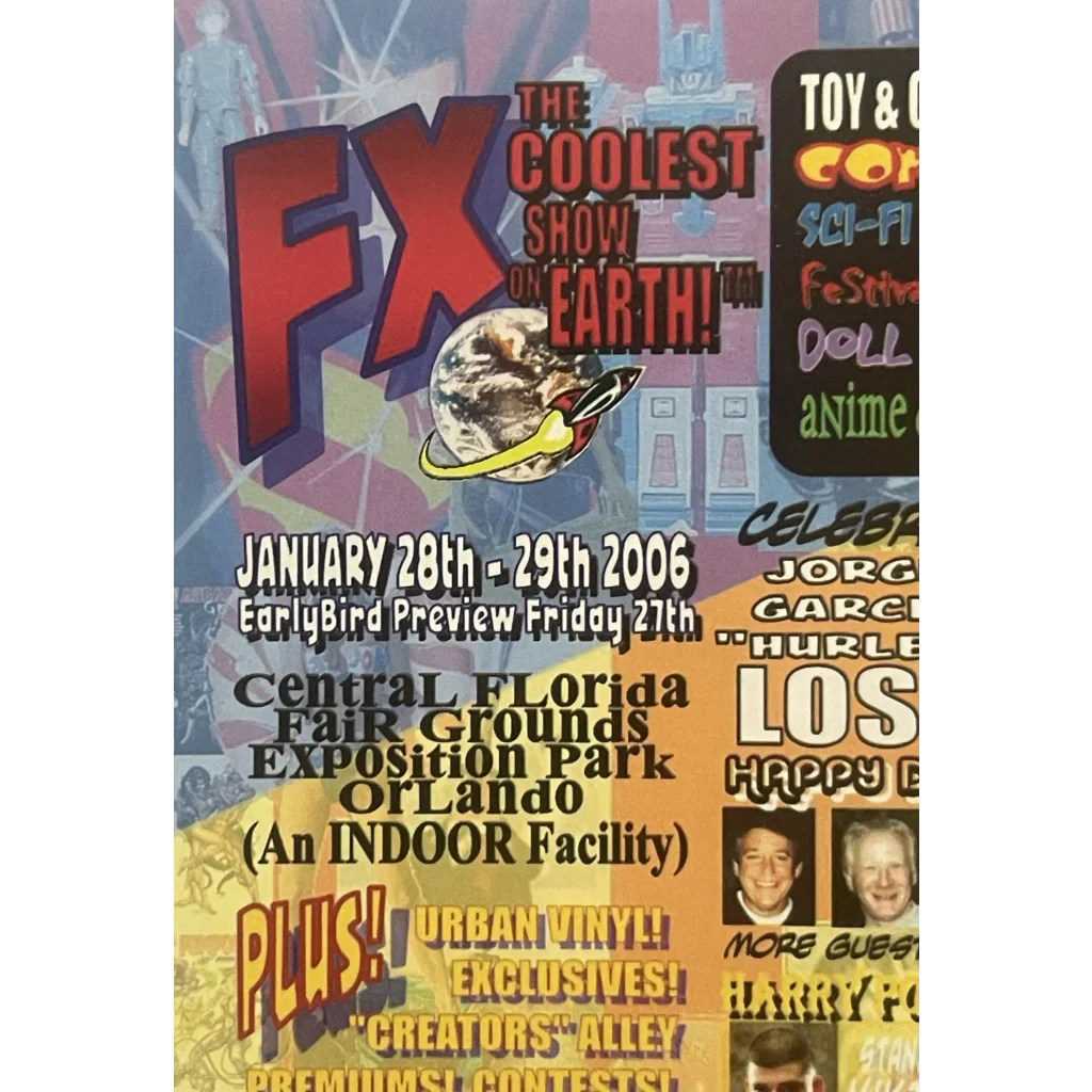 Promotional poster for FX The Coolest Show on Earth vintage collectible from 2006