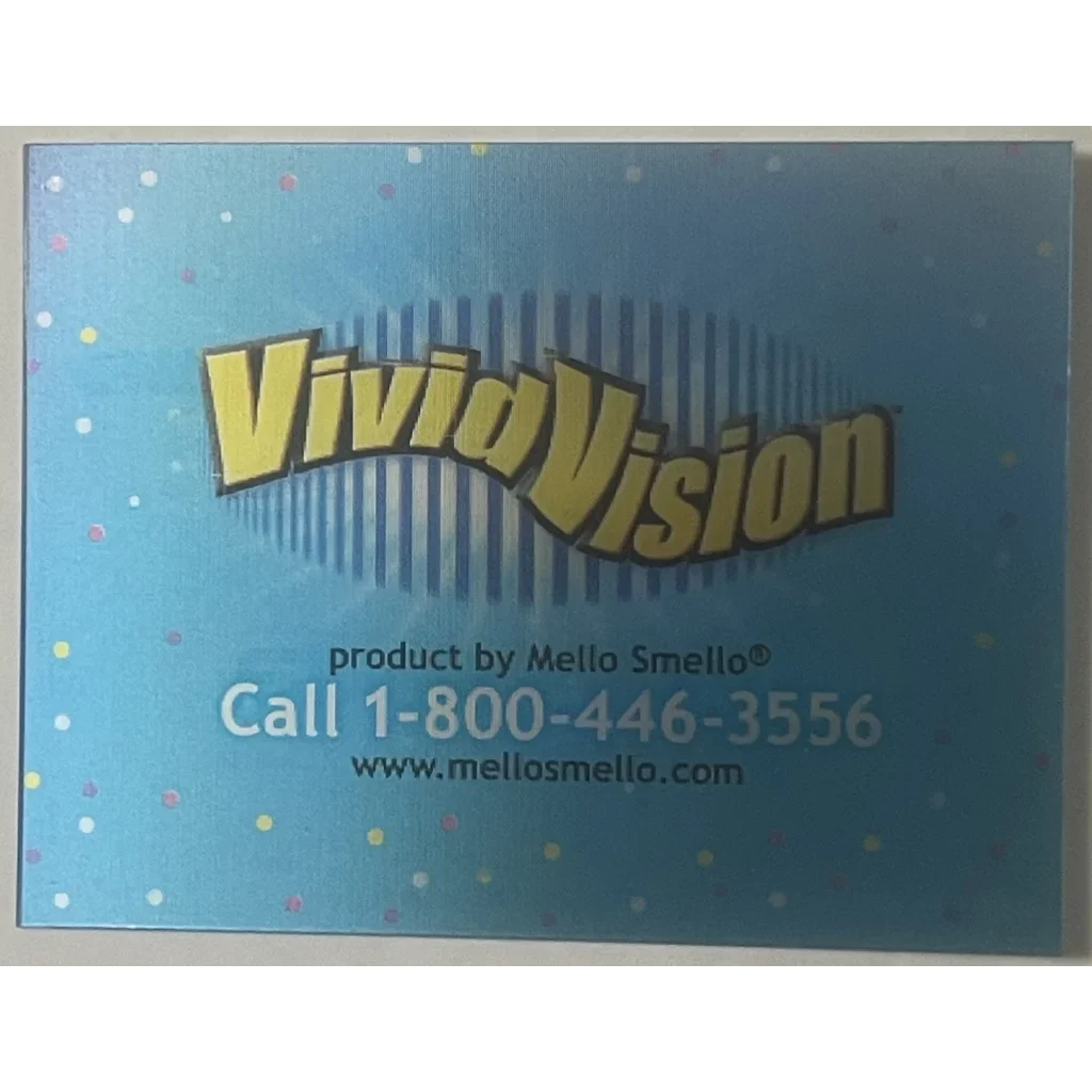 Advertisement for Vivid Vision by Mello Smello on Rare Star Trek Enterprise Hologram collectible