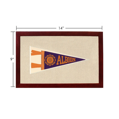 Vintage Albion College Pennant | Vintage Americana Sports Memorabilia | vintageantiquesgifts.com
