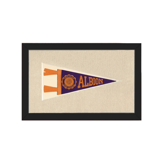 Vintage Albion College Pennant | Americana Memories | vintageantiquesgifts.com