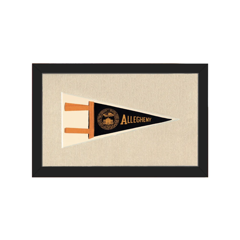 Vintage Allegheny College Pennant | Americana Memories | vintageantiquesgifts.com