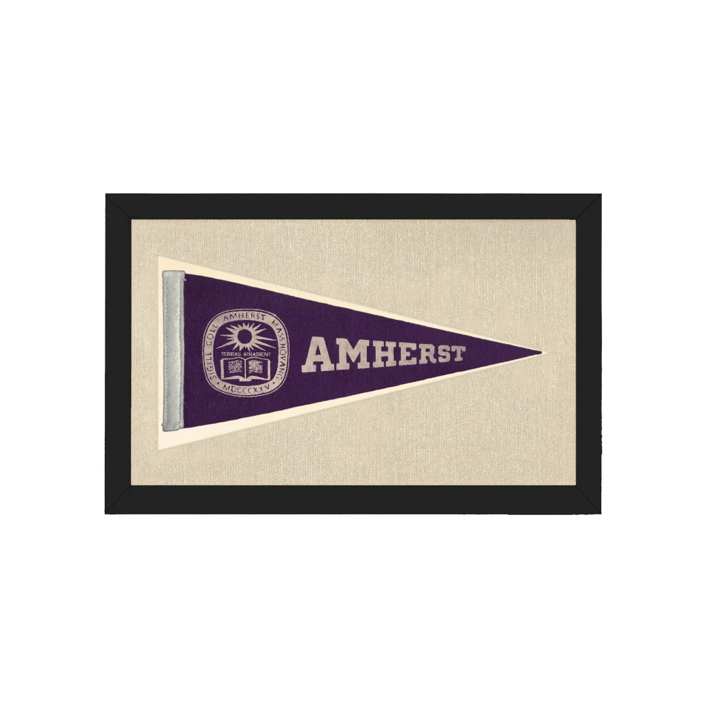 Vintage Amherst College Pennant | Americana Memories | vintageantiquesgifts.com
