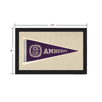 Vintage Amherst College Pennant | Vintage Collectible Sports Pennant | vintageantiquesgifts.com