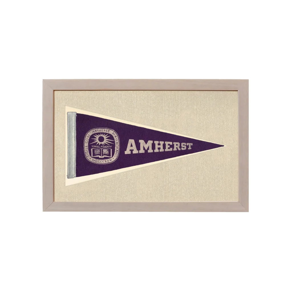 Vintage Amherst College Pennant | Vintage Americana Sports Memorabilia | vintageantiquesgifts.com