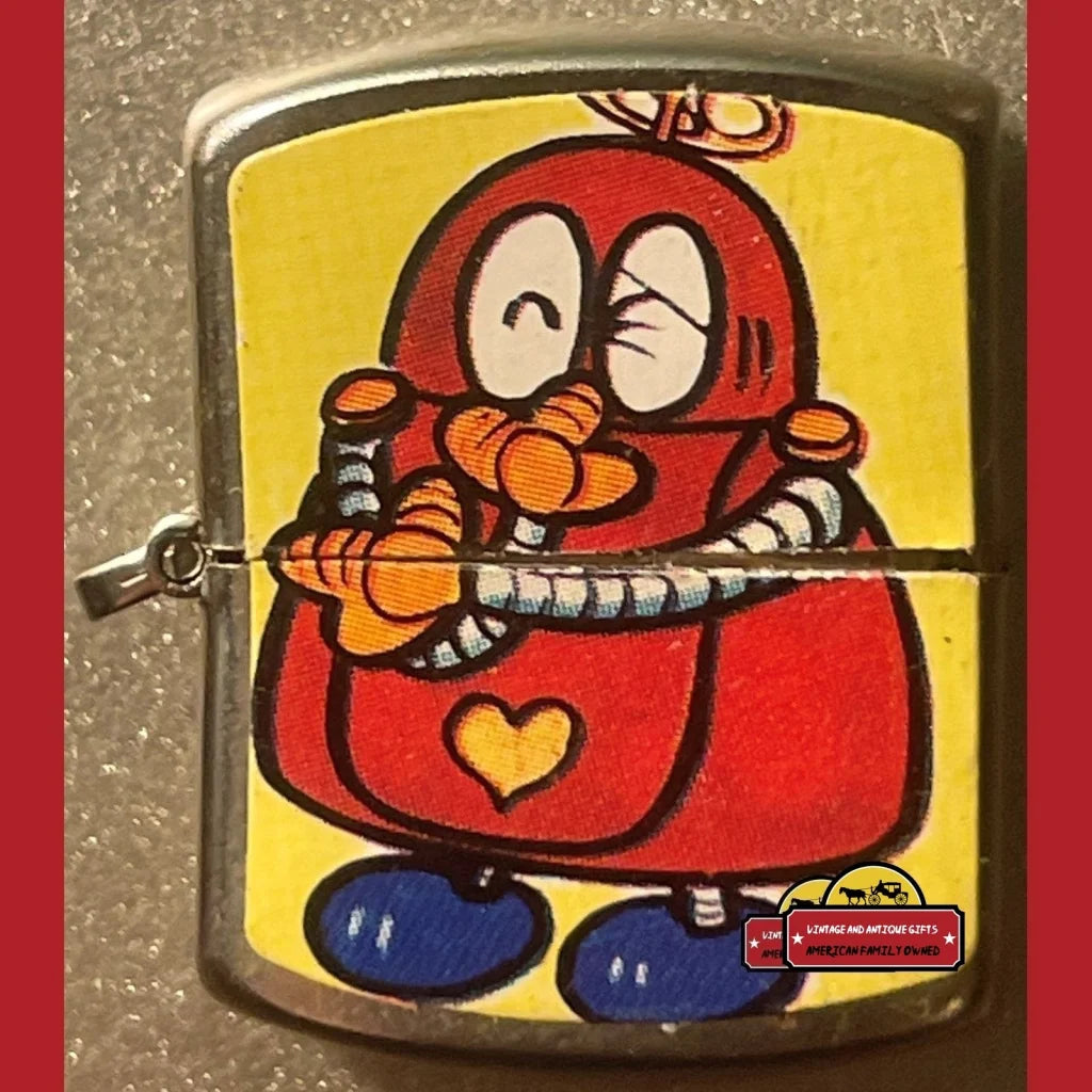 Vintage Anime Ganbare!! Robocon Lighter 1970s Absolutely Adorable! Advertisements Rare Ganbare - A Must-have for Fans!