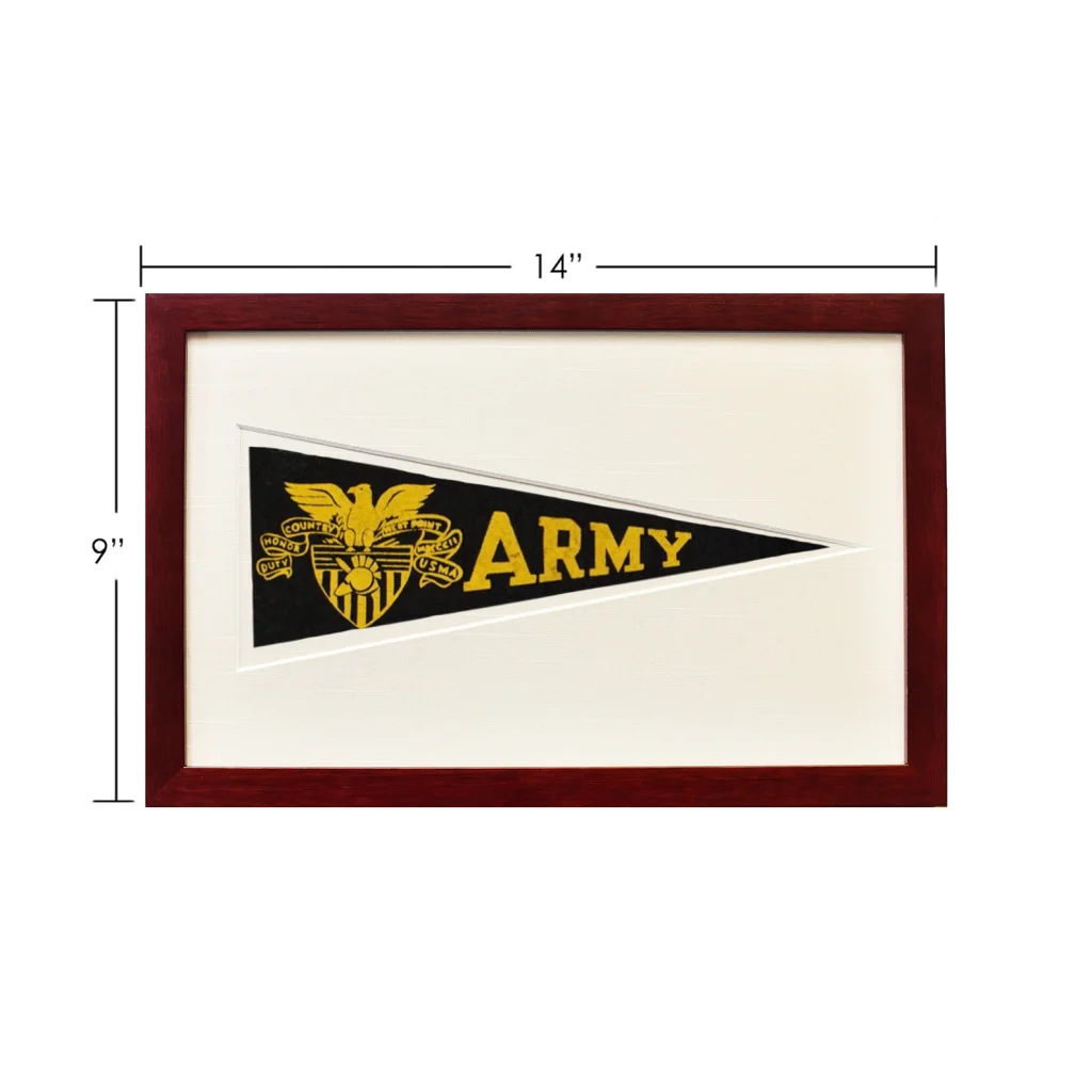 Vintage Army Hormel Pennant | Rare Vintage Wool Felt Pennant Flag | vintageantiquesgifts.com
