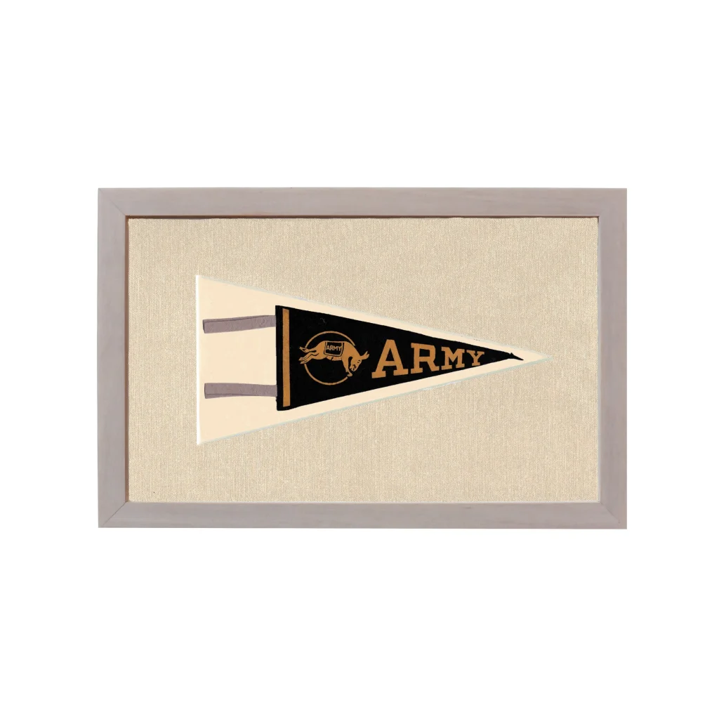 Vintage Army Pennant | Rare Vintage Wool Felt Pennant Flag | vintageantiquesgifts.com