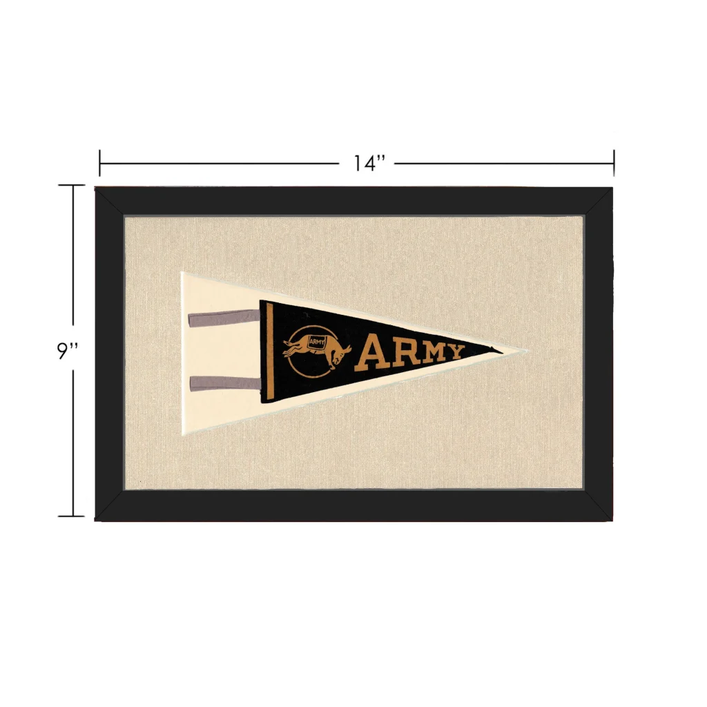 Vintage Army Pennant | Vintage Collectible Sports Pennant | vintageantiquesgifts.com
