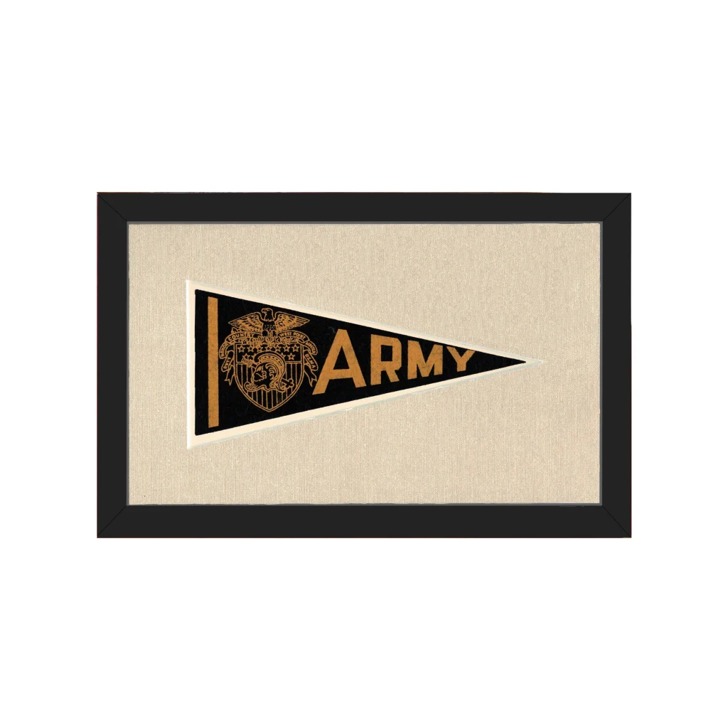 Vintage Army Pennant | Americana Memories | vintageantiquesgifts.com