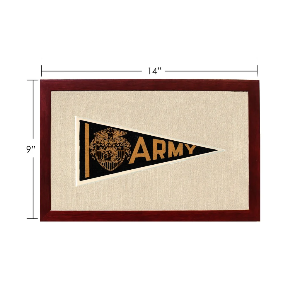 Vintage Army Pennant | Vintage Americana Sports Memorabilia | vintageantiquesgifts.com