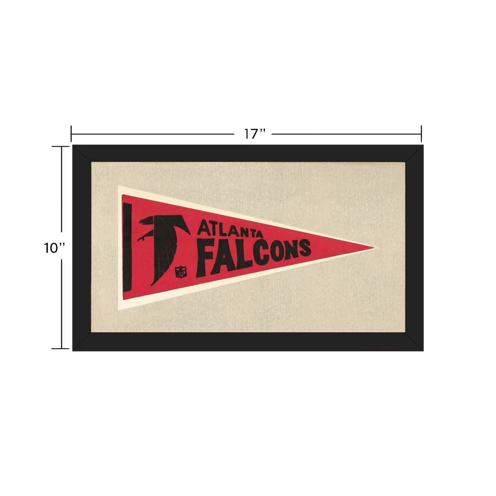 Vintage Atlanta Falcons Pennant | Vintage Collectible Sports Pennant | vintageantiquesgifts.com