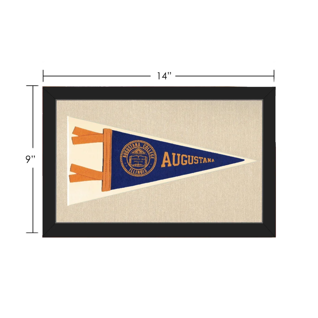 Vintage Augustana College Pennant | Vintage Collectible Sports Pennant | vintageantiquesgifts.com