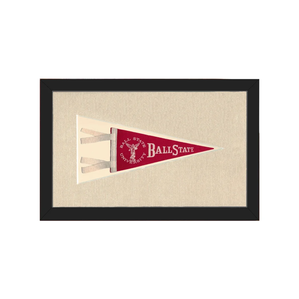 Vintage Ball State University Pennant | Americana Memories | vintageantiquesgifts.com