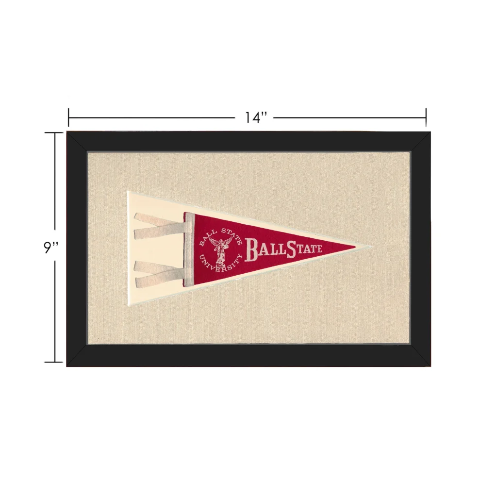 Vintage Ball State University Pennant | Vintage Collectible Sports Pennant | vintageantiquesgifts.com