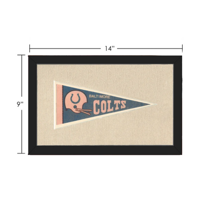 Vintage Baltimore Colts Pennant | Vintage Collectible Sports Pennant | vintageantiquesgifts.com