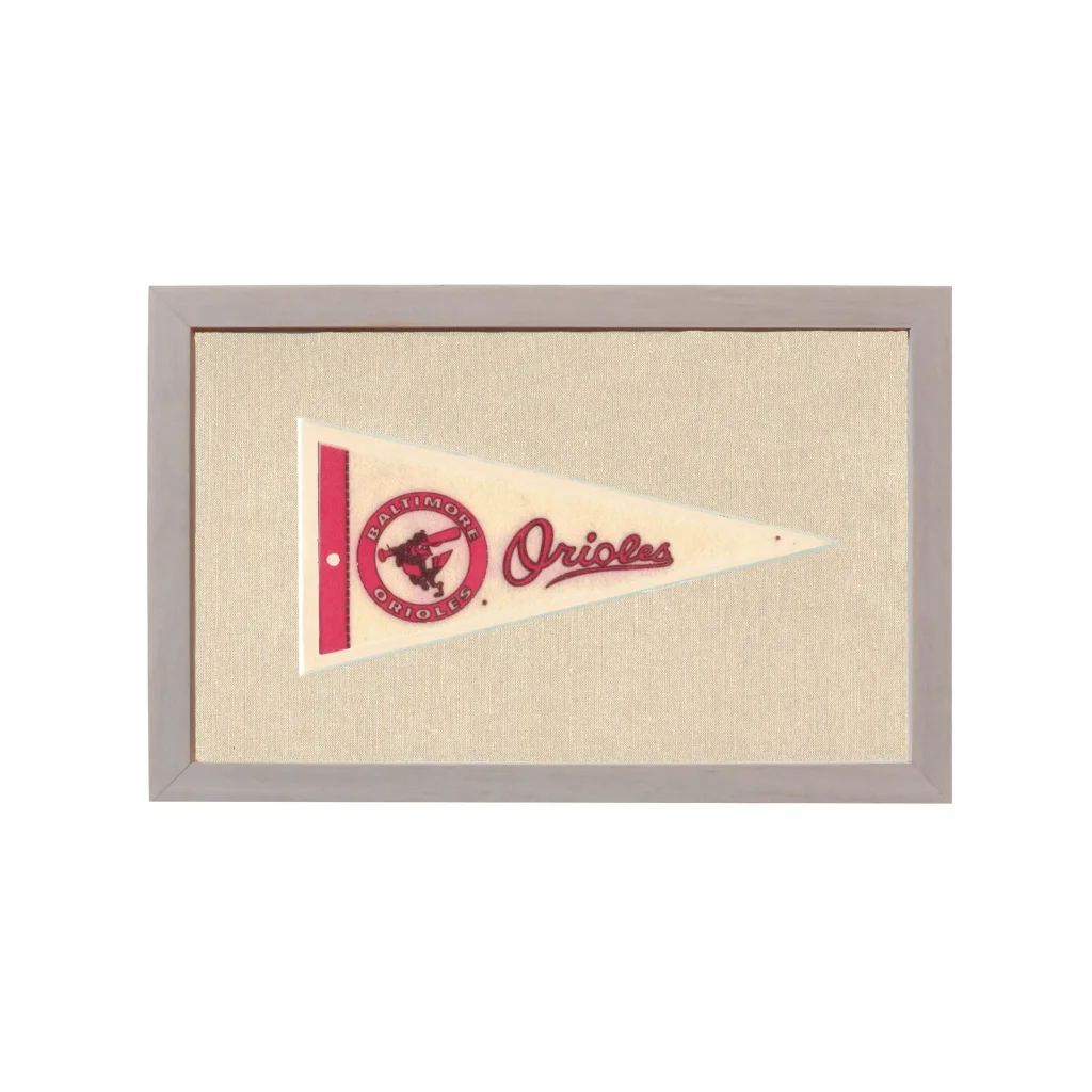 Vintage Baltimore Orioles Pennant | Rare Vintage Wool Felt Pennant Flag | vintageantiquesgifts.com