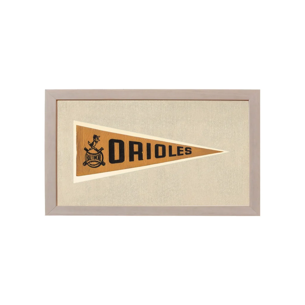 Vintage Baltimore Orioles Pennant | Vintage Americana Sports Memorabilia | vintageantiquesgifts.com