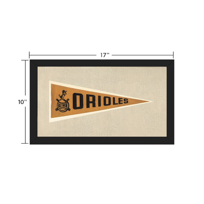 Vintage Baltimore Orioles Pennant | Vintage Collectible Sports Pennant | vintageantiquesgifts.com
