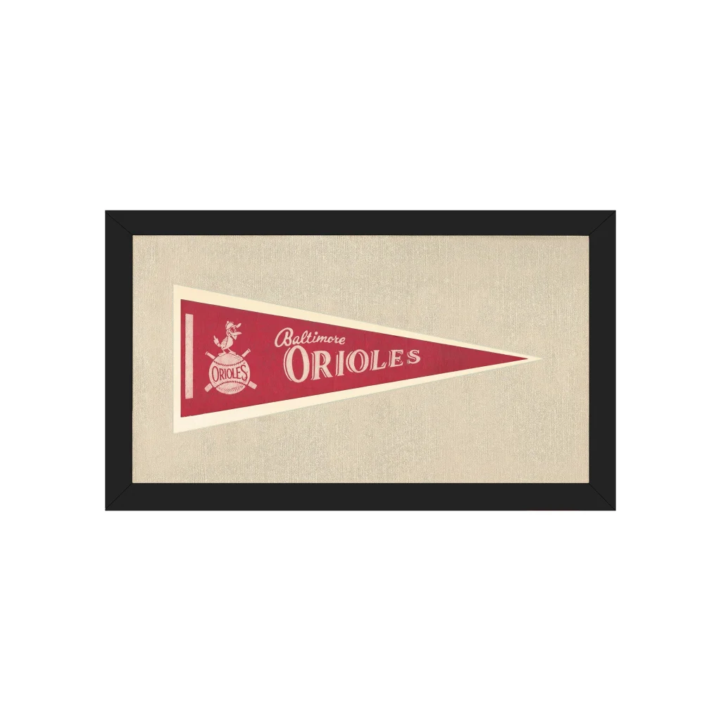 Vintage Baltimore Orioles Pennant | Americana Memories | vintageantiquesgifts.com