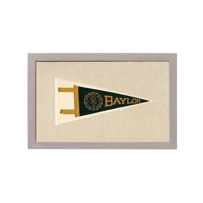 Vintage Baylor University Pennant | Rare Vintage Wool Felt Pennant Flag | vintageantiquesgifts.com