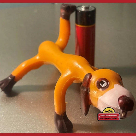 Vintage Bendable Poseable Dog Toy Figure Anime Promotional Item 1978 Advertisements Antique Collectible Items