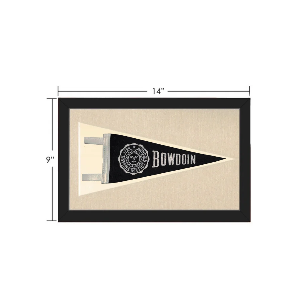 Vintage Bowdoin College Pennant | Vintage Collectible Sports Pennant | vintageantiquesgifts.com