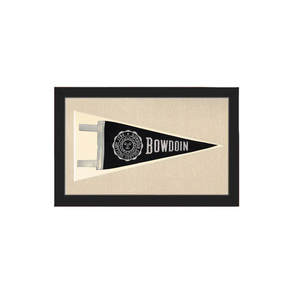 Vintage Bowdoin College Pennant | Americana Memories | vintageantiquesgifts.com