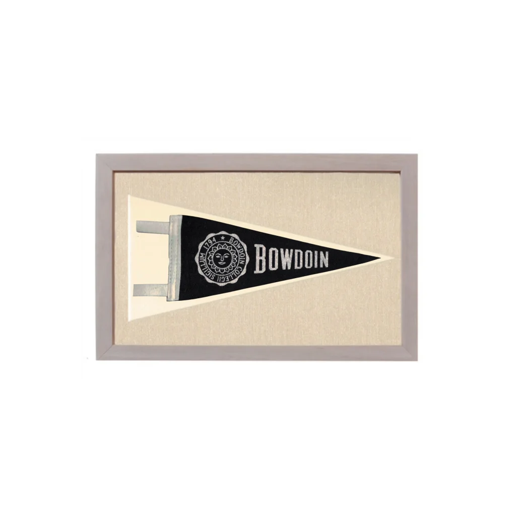 Vintage Bowdoin College Pennant | Vintage Americana Sports Memorabilia | vintageantiquesgifts.com
