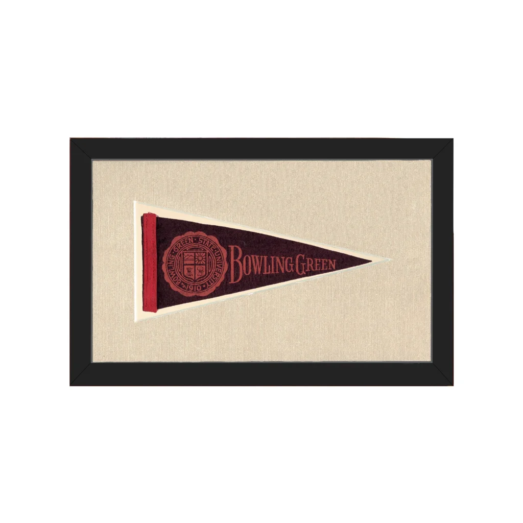 Vintage Bowling Green State University Pennant | Americana Memories | vintageantiquesgifts.com
