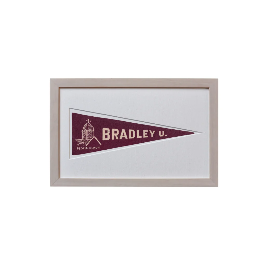 Vintage Bradley University Hormel Pennant | Vintage Americana Sports Memorabilia | vintageantiquesgifts.com