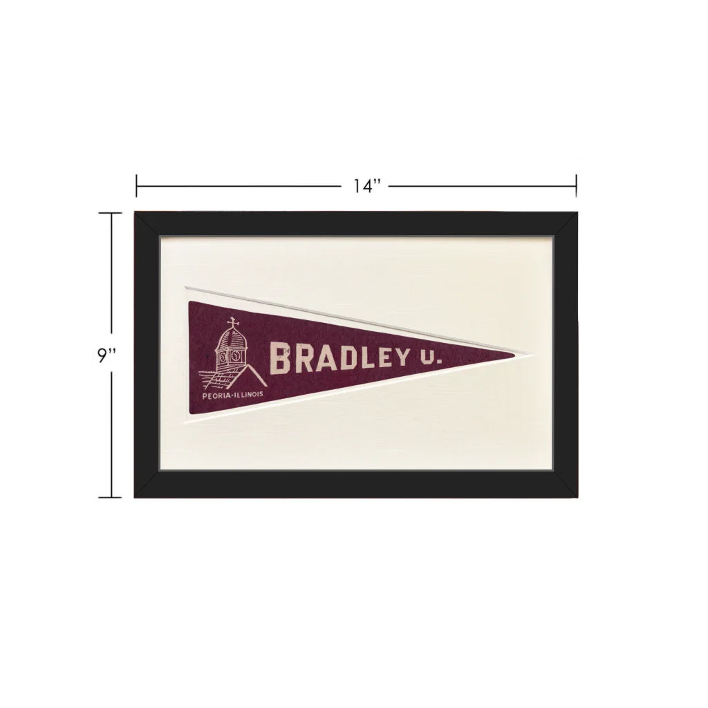 Vintage Bradley University Hormel Pennant | Vintage Collectible Sports Pennant | vintageantiquesgifts.com