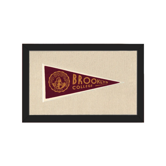Vintage Brooklyn College Pennant | Americana Memories | vintageantiquesgifts.com